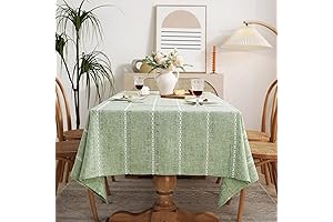 Chassic Wrinkle Resistant Washable Linen Tablecloth