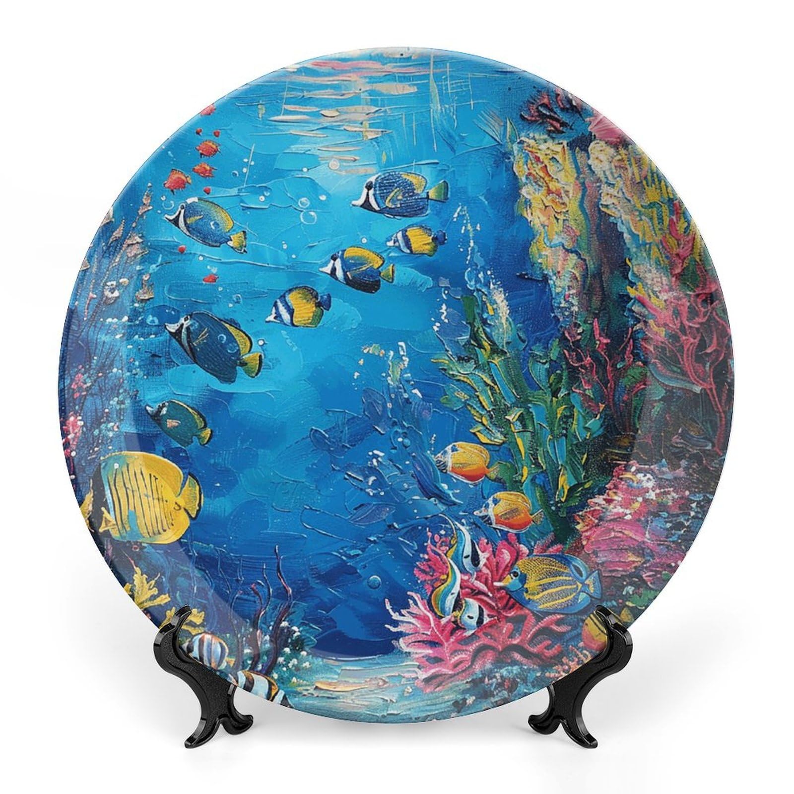Placa de porcelana impresa POLESVBM con diseño exclusivo de coral