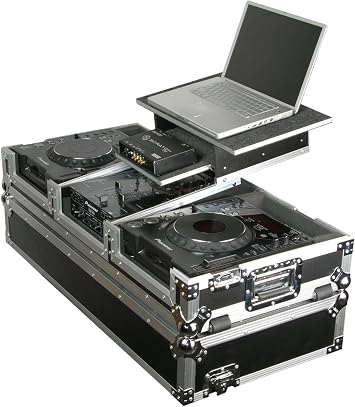 Odyssey FZGS10CDJW Flight Zone Glide Style Ata Case With Wheels For A 10" Mixer And Two Large Format Cd Players