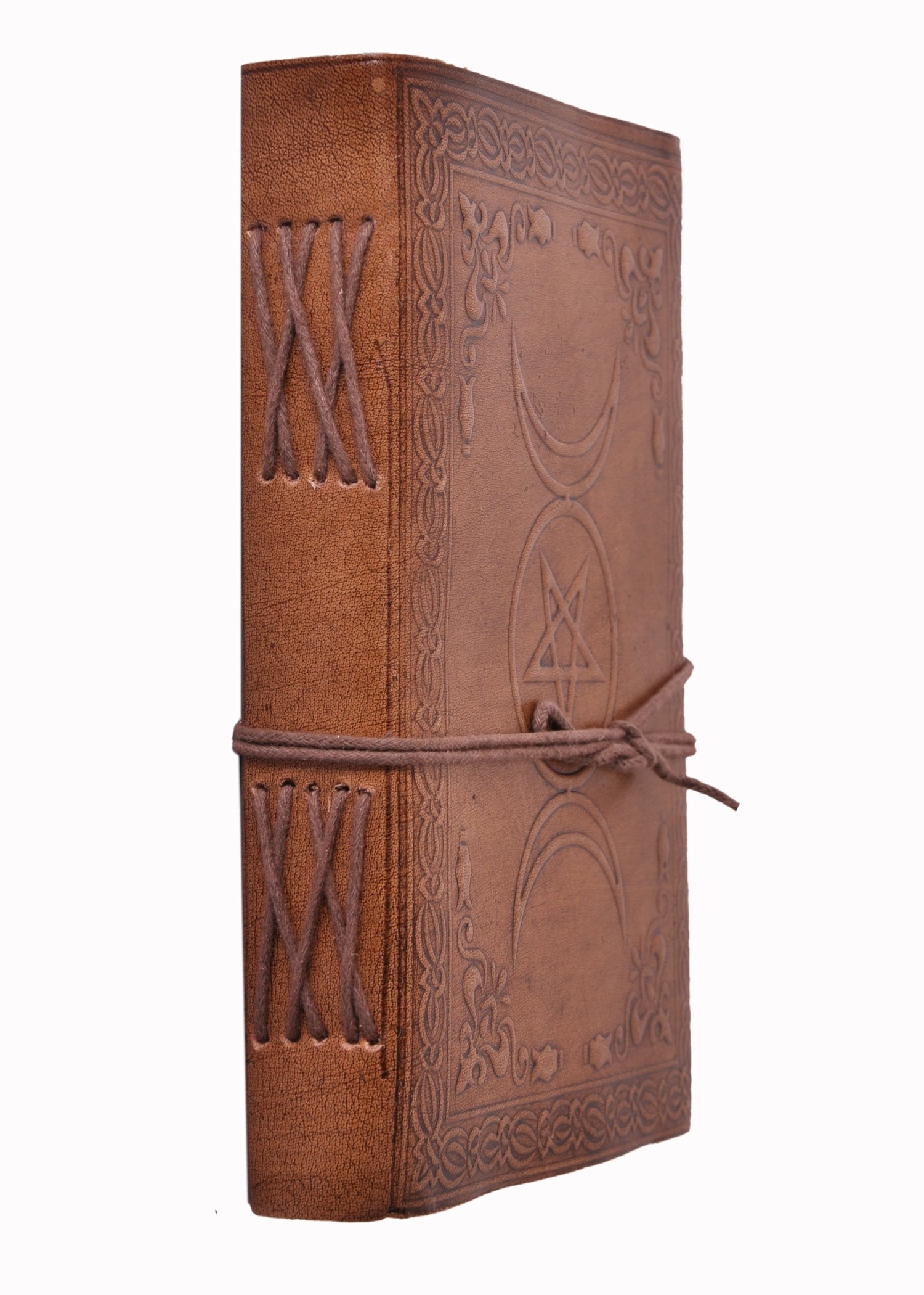 Purpledip Leather Journal (Diary Notebook) 'Insha Allah': Handmade Paper In Leather Cover For Corporate Gift or Personal Memoir (11321) - Image 4