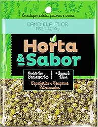 Horta e Sabor – Camomila em Flor 10g | Ideal para Preparo de Chás Naturais | Aroma Suave e Relaxante | Ingrediente 100% Natural e Sem Glúten