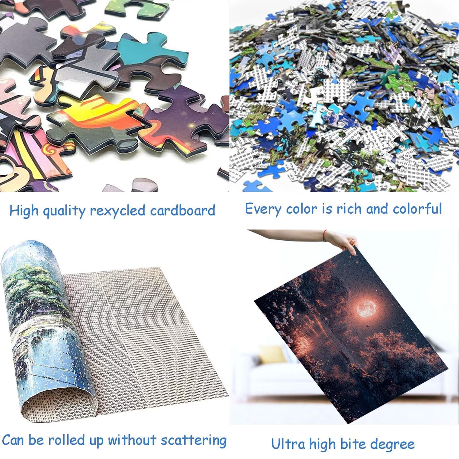 Puzzle 3000 elementów jezioro puzzle dla dorosłych drzewo 122 x 81 cm Unikalne rzemiosło klasyczne 3D drewniana układanka do rodzinnych gier aktywnych, układanka do samodzielnego wykonania nawet do