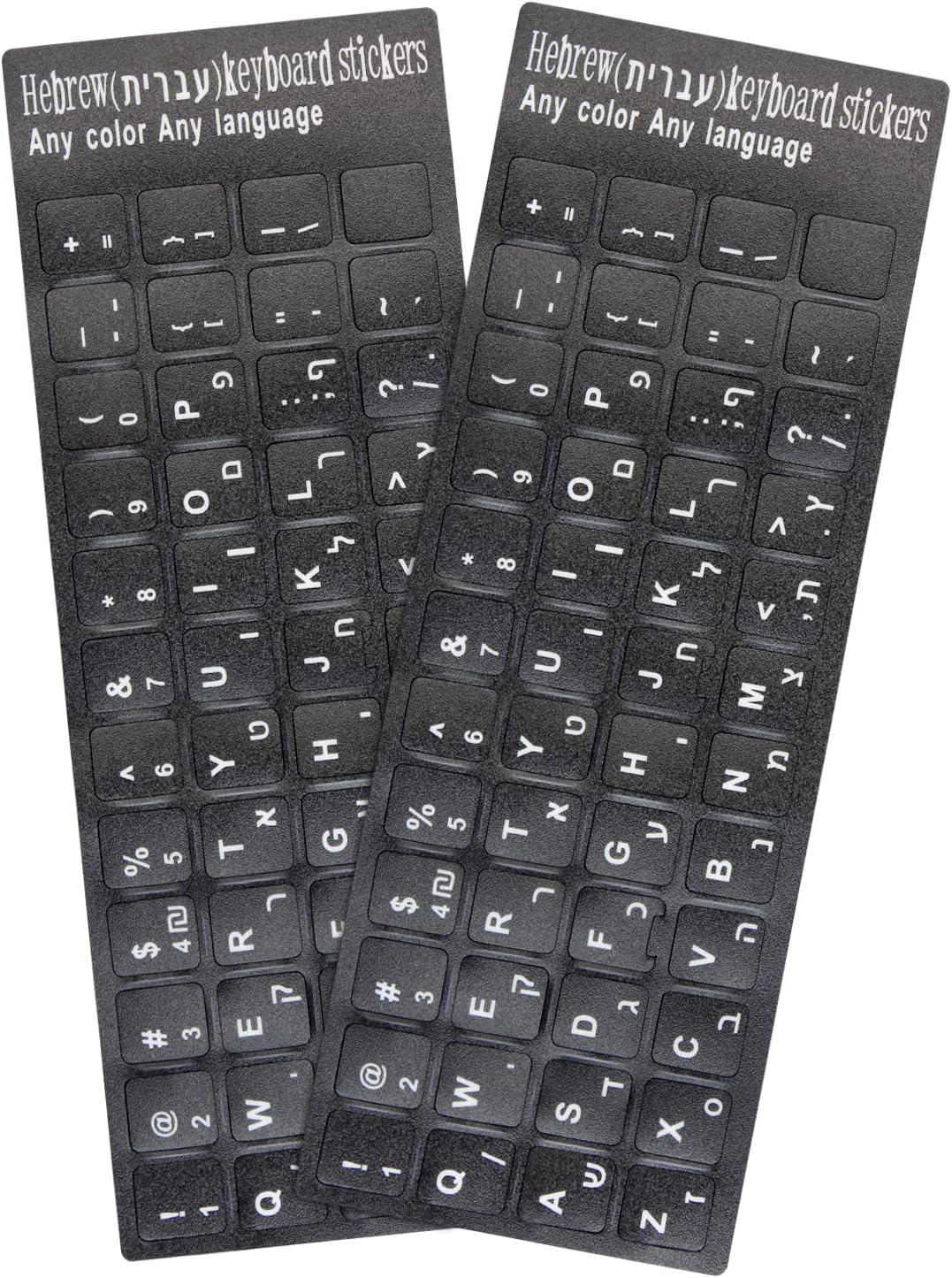 Buy 2PCS Hebrew Keyboard Stickers, Letter Stickers, Keyboard Letter