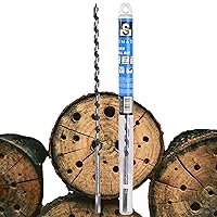 Vista 45 de SOMADA Broca de taladro de 1-1/2 pulgadas x 6-1/2 pulgadas para madera, vástago hexagonal de cambio rápido de 1/4 pulgadas, broca larga de tres