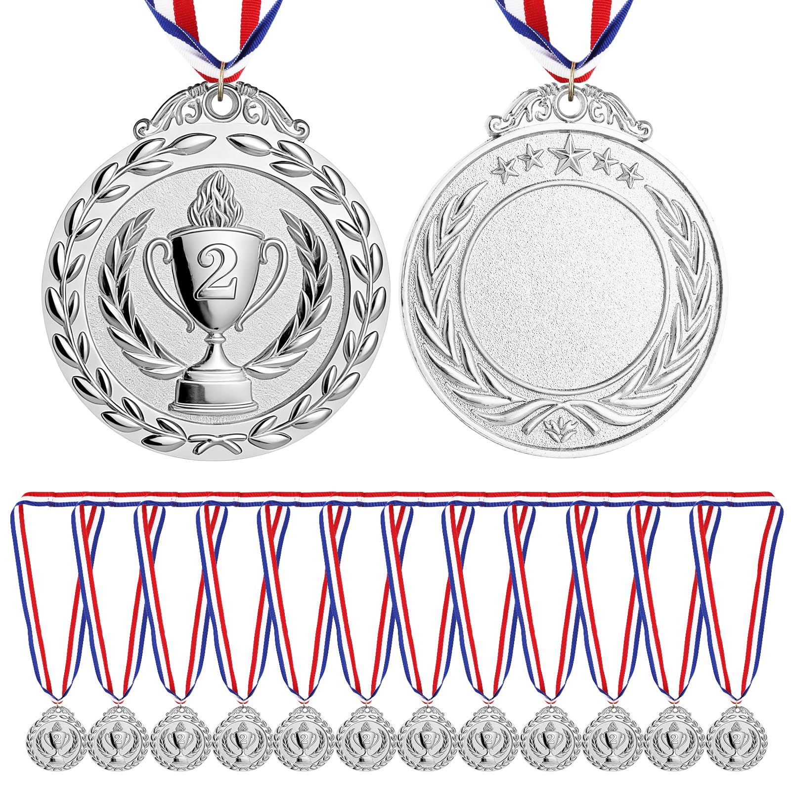 12 medallas de Metal Dorado con Cinta, medallas para Adultos/Estudiantes/Atletas, medallas de Ganador para competiciones/Deportes/decoración de Fiestas.