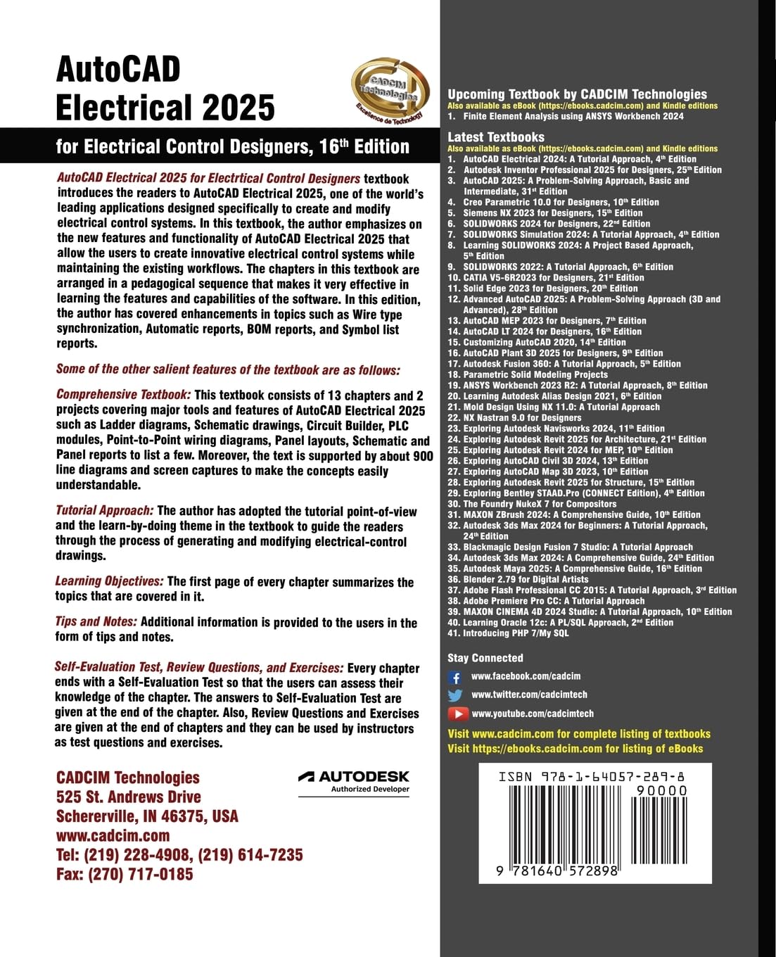 AutoCAD Electrical 2025 for Electrical Control Designers, 16th Edition