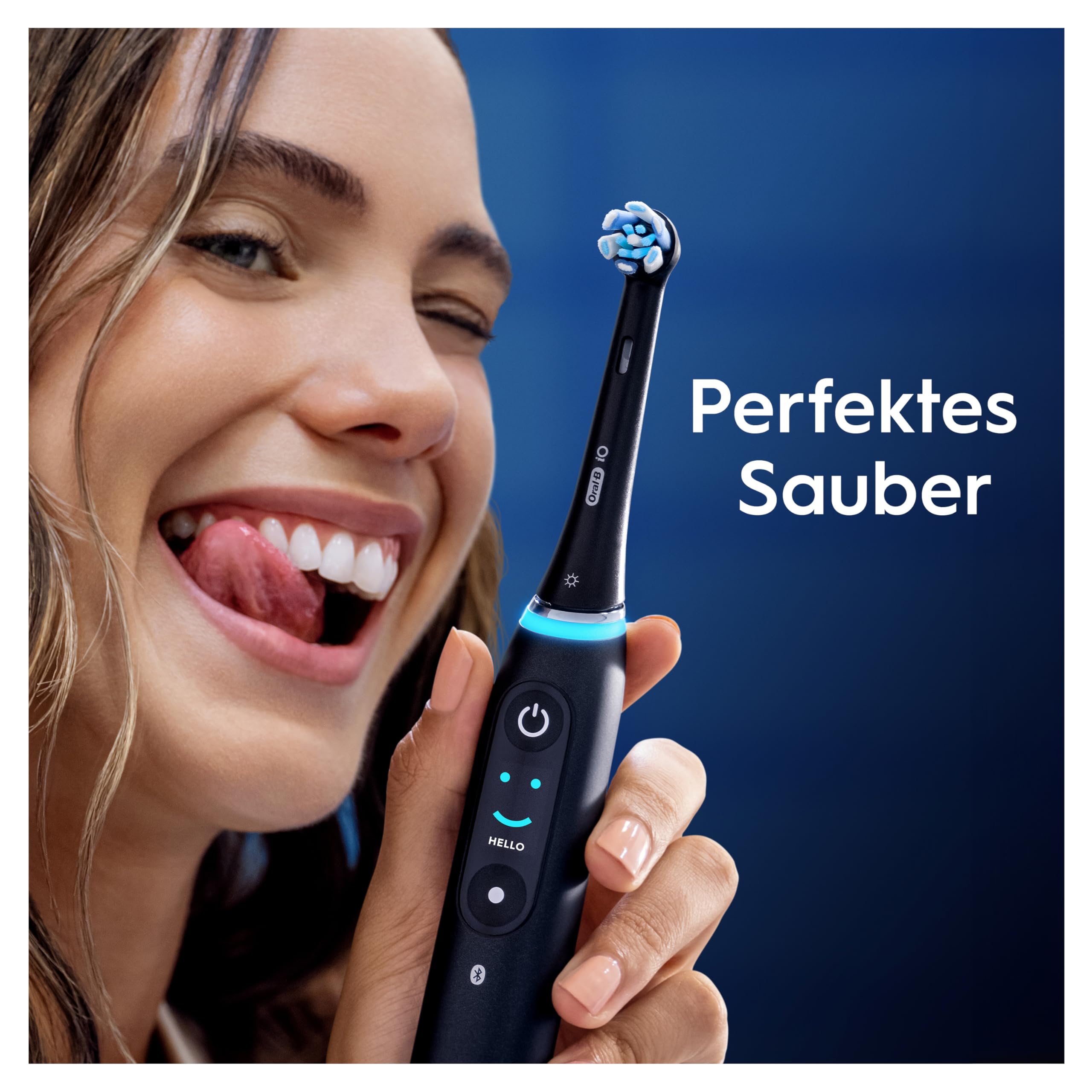 Oral-B iO Aufsteckbürsten Ultimative Reinigung, Schwarz, 8 Stück | Original Zahnbürstenaufsatz für Elektrische Zahnbürste, Zahnbürstenköpfe für Tiefenreinigung Und Plaqueentfernung