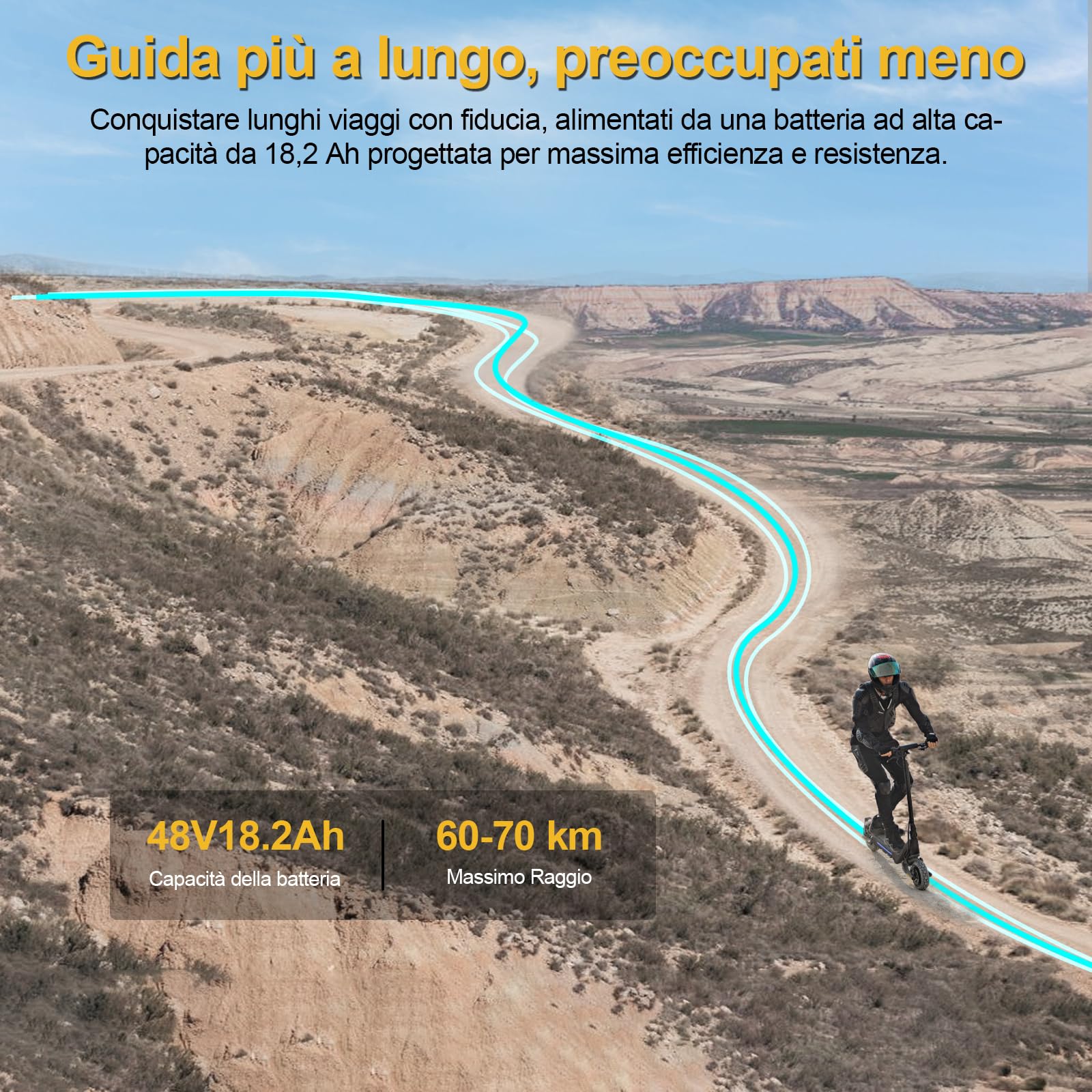 TODIMART Monopattino Elettrico Adulto, Autonomia di 45-90KM, Carico Massimo 130/150 kg, Pneumatici Da 10 Pollici, Scooter Elettrico Pieghevole
