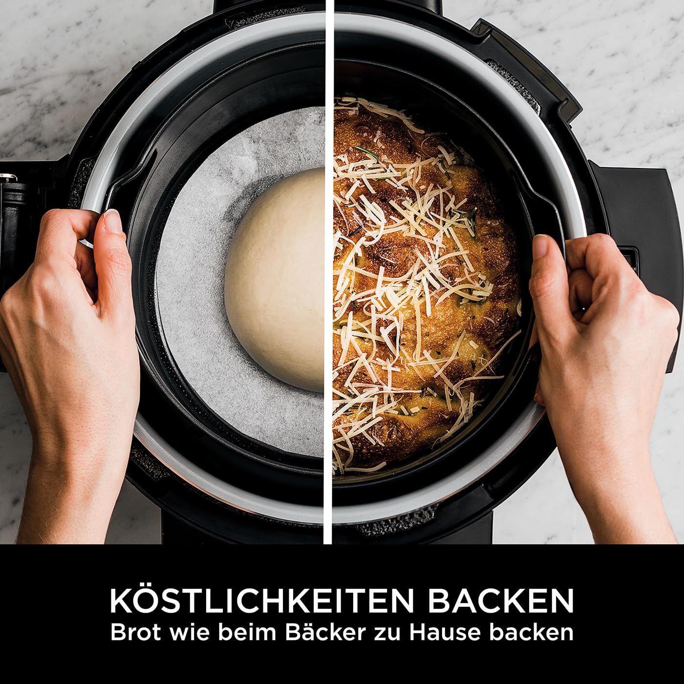 Ninja Foodi MAX Multikocher mit SmartLid, 7,5L, 12-in-1 Multicooker, Pressure Cooker Schnellkochen, Air fryer Heißluftfrittieren, Slow Cooker Langsamkochen, Kupfer/Schwarz, Amazon Exklusiv, OL650EUCP