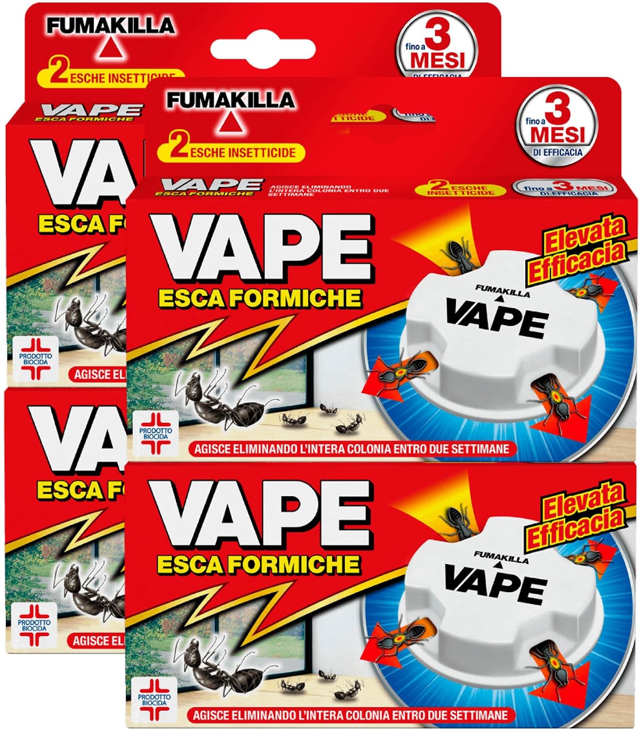 Vape Esca Formiche Insetticida Elimina Intero Nido Colonia Efficace 3 Mesi - Mise en situation et utilisation