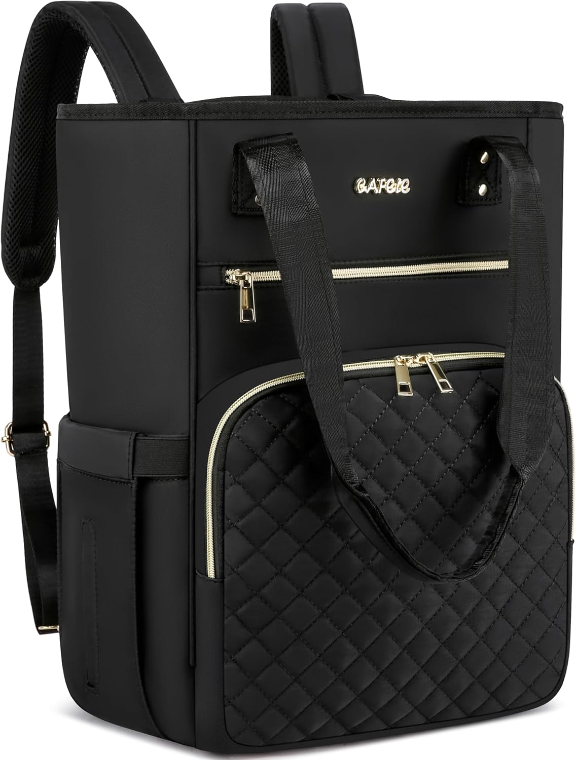 CAFELE Sac à dos pour ordinateur portable de 17 pouces, sac à dos sac à main sac de travail pour ordinateur portable, sac à dos de voyage mignon pour femmes, noir CAFELE Sac à dos pour ordinateur portable de 17 pouces, sac à dos sac à main sac de travail pour ordinateur portable, sac à dos de voyage mignon pour femmes, noir