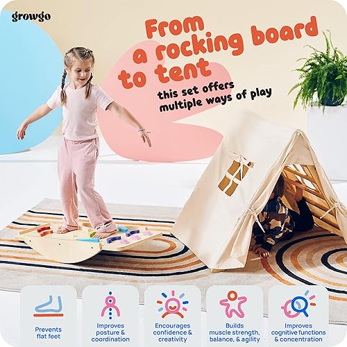 Miniatura 5 de GROWGO Pikler Triángulo escalador con rampa  Juguetes de escalada para niños pequeños Montessori juego de juguetes de escalada Montessori Pickle
