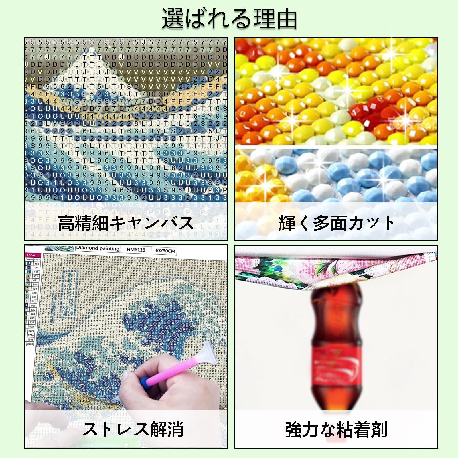 Amazon.co.jp: Lanzeyo ダイヤモンドアート キット 極光と星空 30×40cm