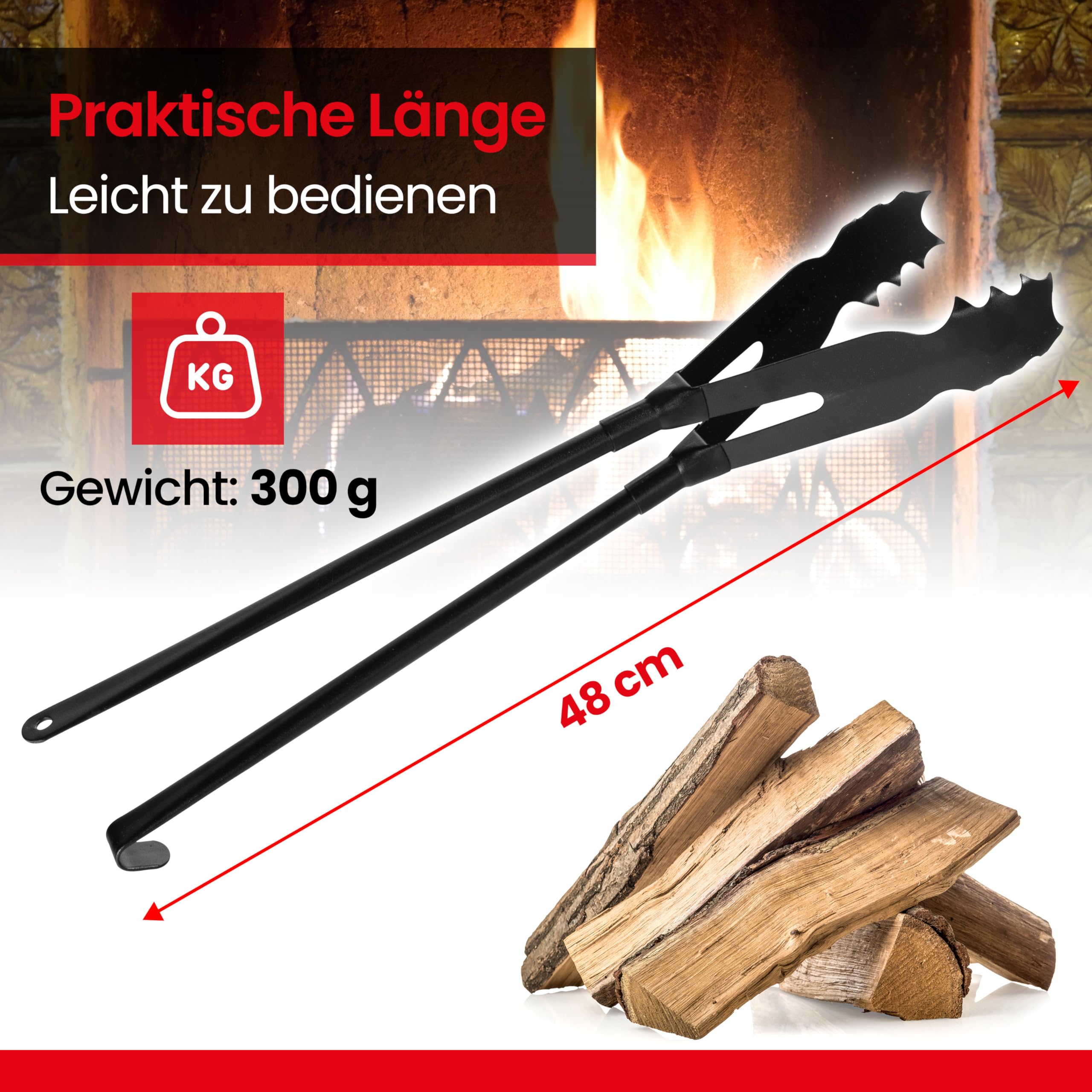 Goldmanns Krokodilzange Kaminzange das Original Made in Germany