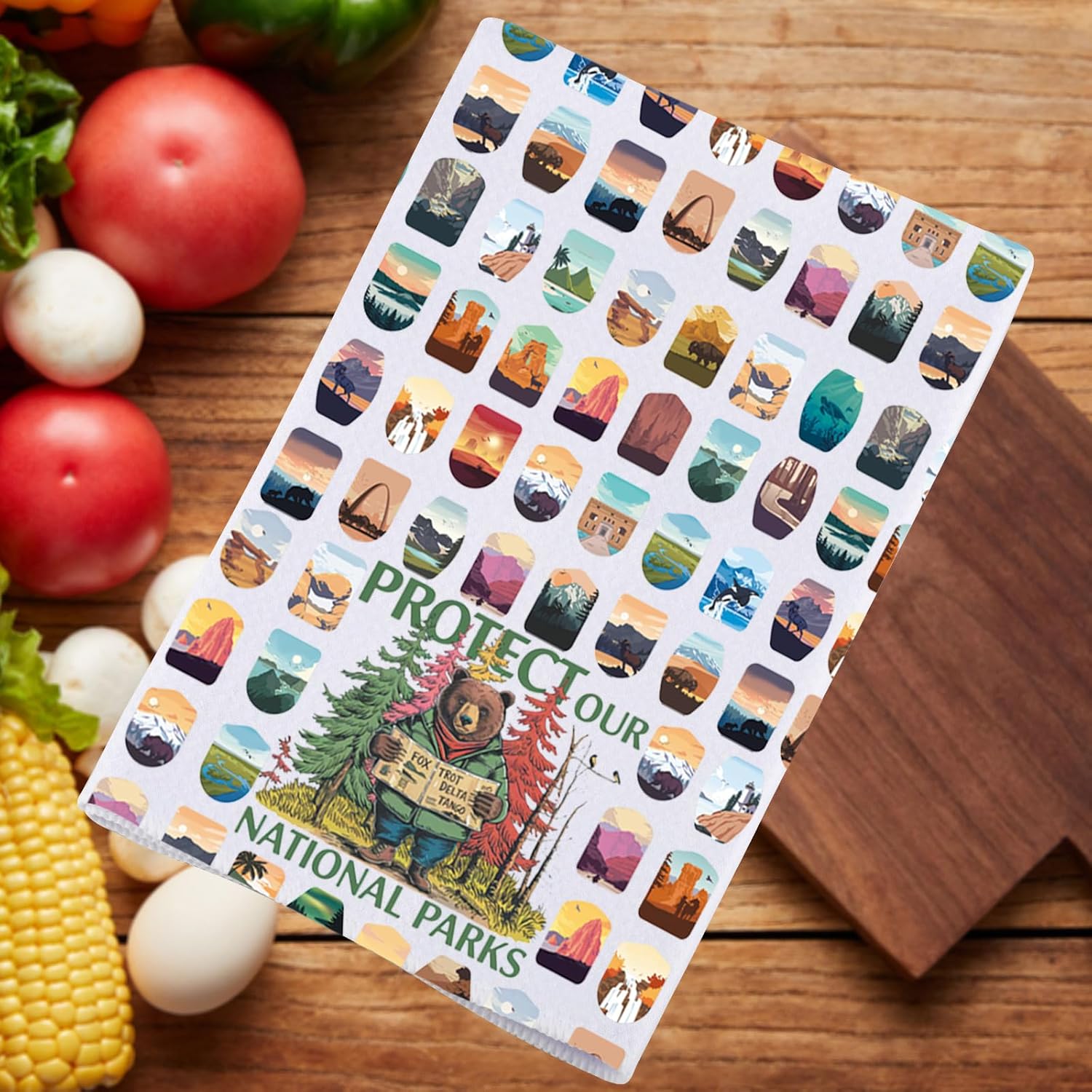 JNIAP National Park Kitchen Towel Protect Our National Parks Gift National Park Dish Towel National Parks of The USA Hand Towel (National Parks kt) - Image 6