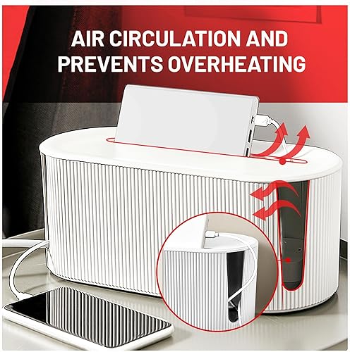 Miniatura 7 de Caja de organización de cables - Caja organizadora de cables, caja organizadora de cables, caja de cable, caja de cable, organizador de caja de