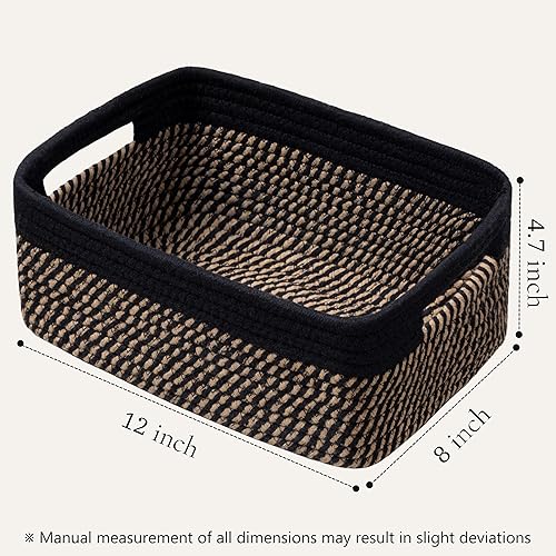 Miniatura 160 de UBBCARE Paquete de 2 canastas pequeñas, canastas de almacenamiento tejidas para organización, canasta de regalo pequeña, canasta de juguetes