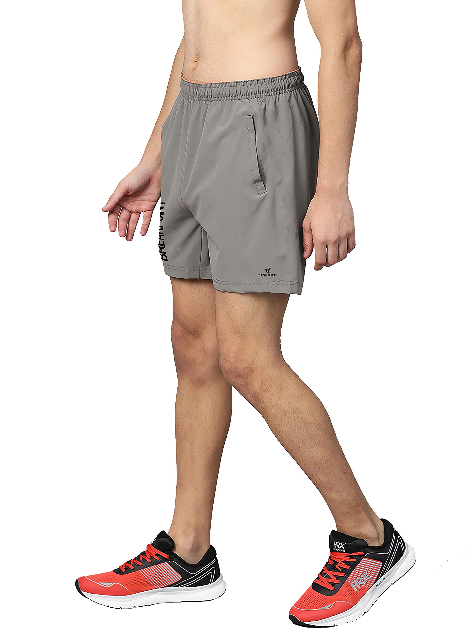 NS Lycra Sport Shorts for Men |Gym Shorts for Men | Running Shorts for Men | Regular Shorts for Men Polyester (Grey)-image-23
