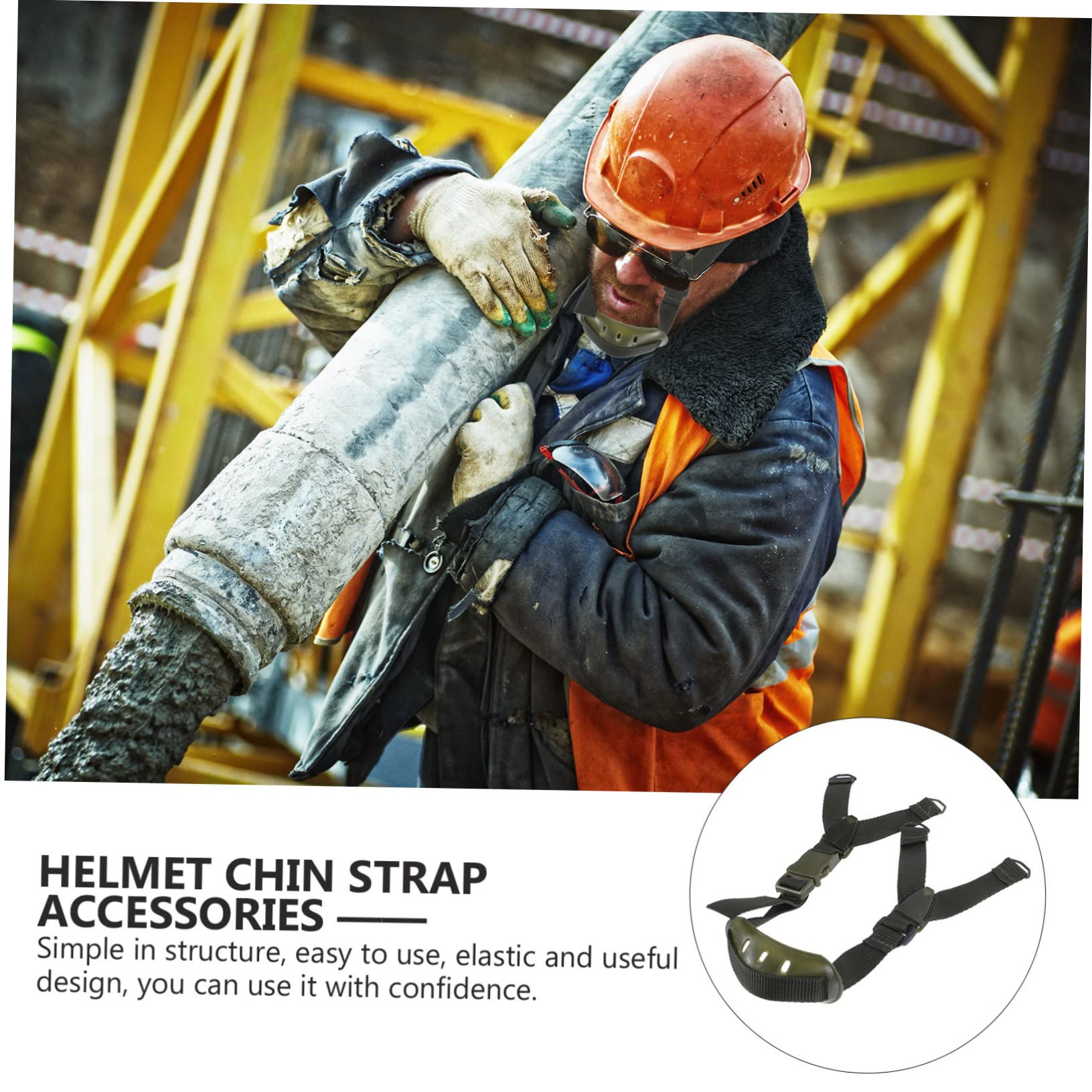 Helm Kinnriemen Hart Sicherheitshut Kinnriemen Schutzhelmriemenverlängerung Ersatz-kinnriemen Schutzhelm-kinnriemen Kinnriemen Für Hüte Segeltuch Olive Green