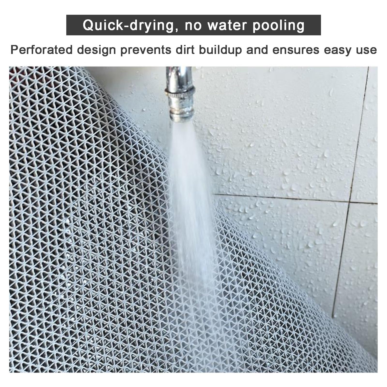 Alfombrillas antideslizantes de PVC, fáciles de cortar y rizar, resistentes para baño, ducha, piscina, garaje, cocina, restaurante, sauna, interior y exterior