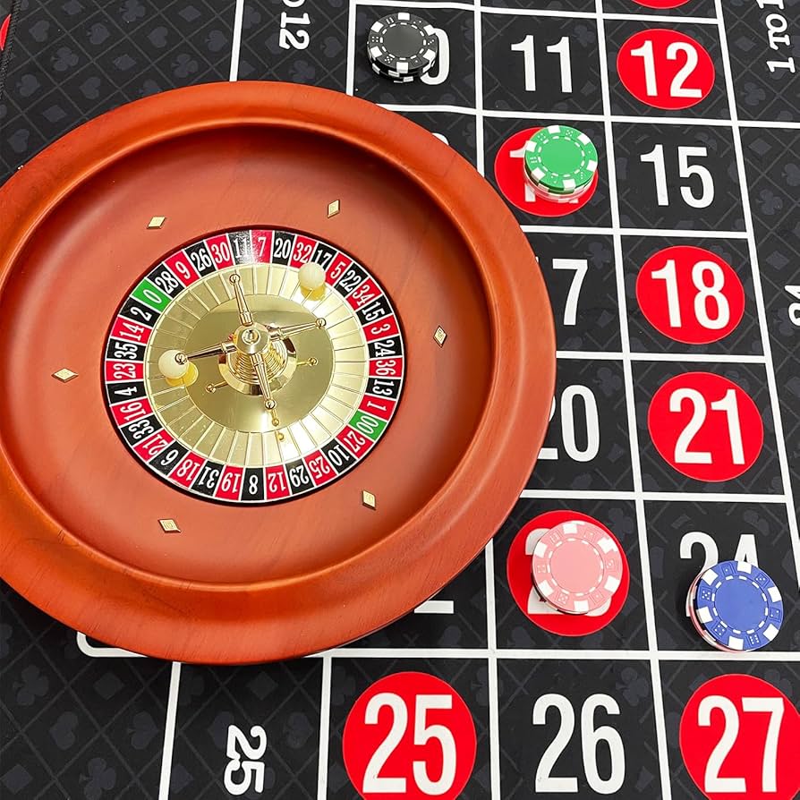 レア物‼ カジノのルーレット台 木製 本体 盤 ホイール