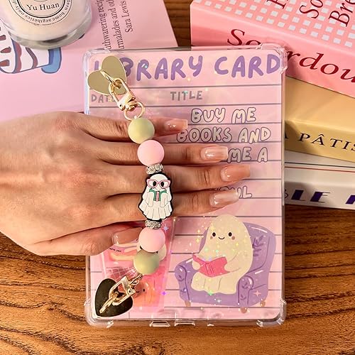 Miniatura 4 de 6 PIEZAS 17,27 cm x 12,19 cm Fundas de respaldo transparentes Compatibles para Kindle Paperwhite 11ª-12ª generación, color suave con correa de