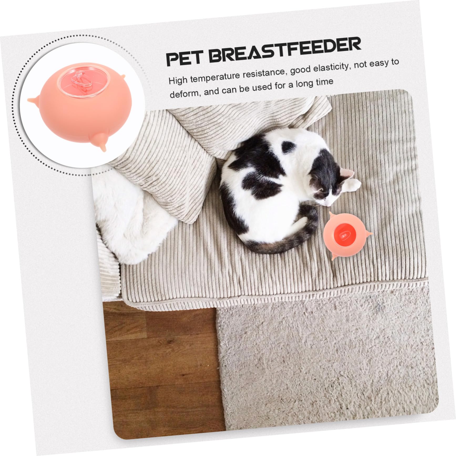 Milisten Giocattolo per Alimentazione di Piccoli Animali Domestici in Silicone Leggero e Resistente per L’addestramento la Nutrizione dei Cuccioli