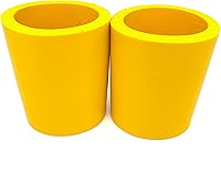 Vista 12 de Pen Kit Mall - Enfriador de latas de espuma gruesa en blanco de la vieja escuela, no plegable (amarillo brillante, 6)