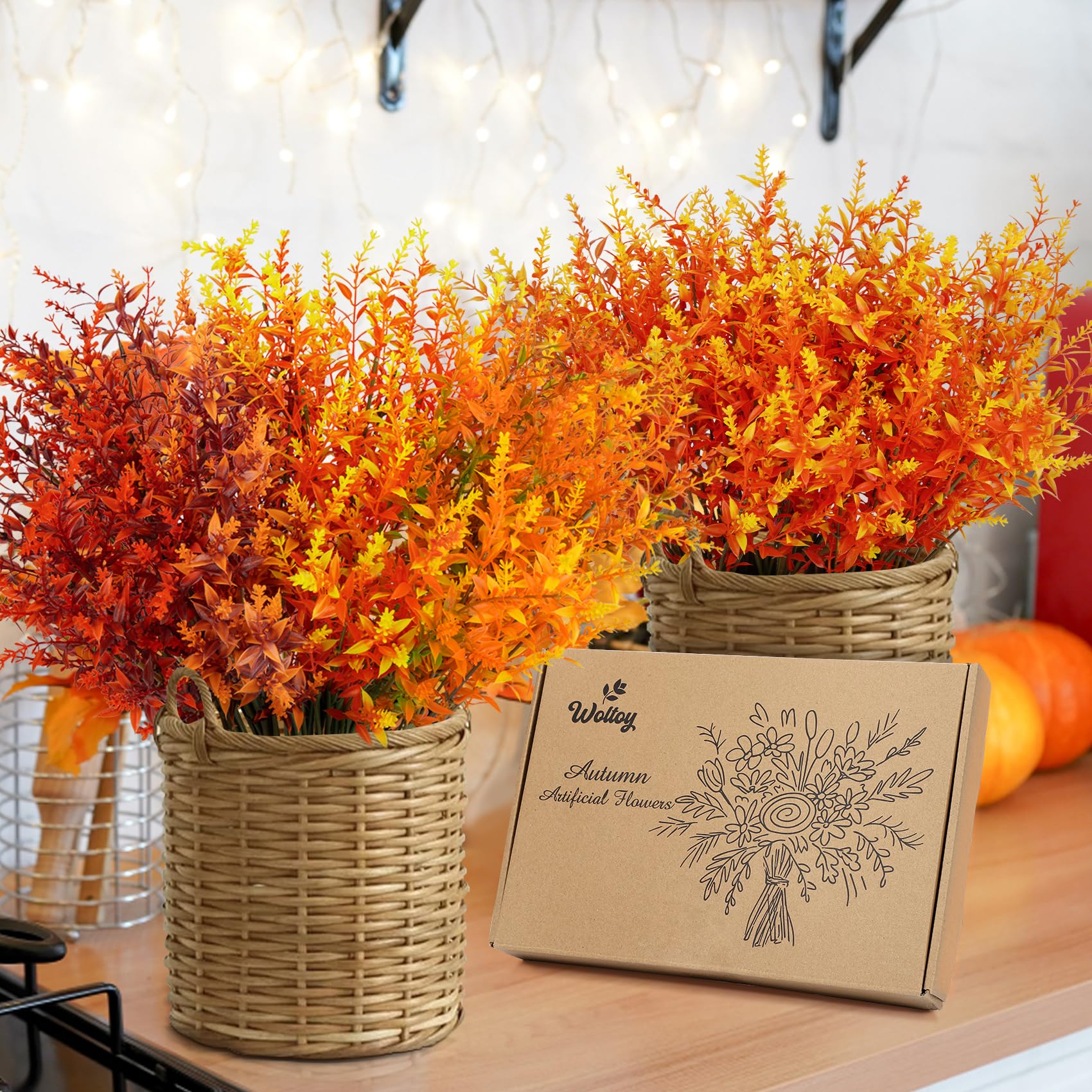 12 bundels kunstmatige herfstbloemen voor buiten 12 bundels kunstmatige herfstbloemen voor buiten