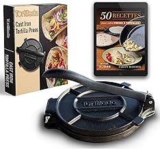 Tortillada Presse-tortilla en fonte avec recettes (25cm)