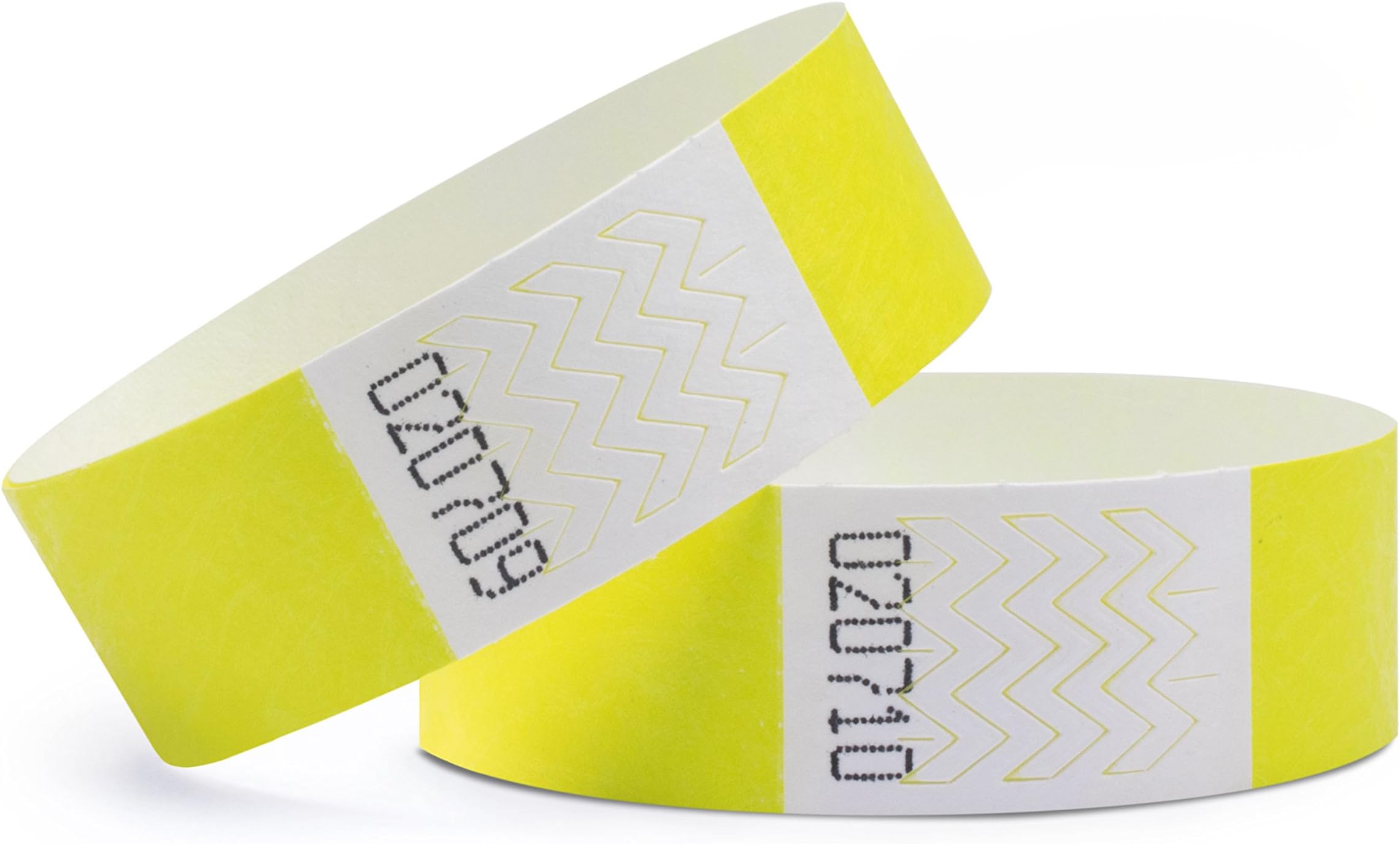 linie zwo ®, Pack of 1000 Wristbands Tyvek ® 19 mm, Neon Yellow