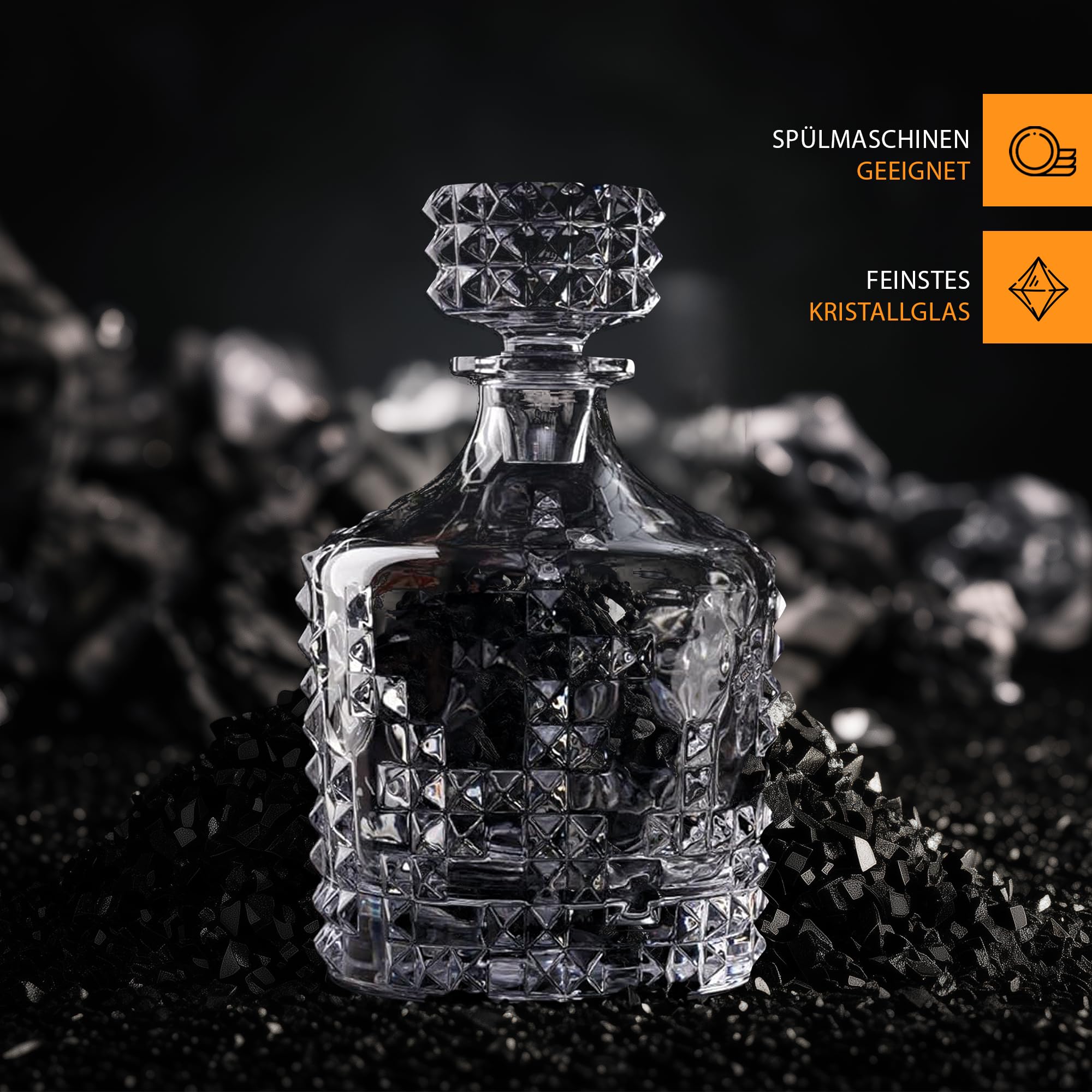 Amazon.com: Nachtmann Punk Collection Decanter – 750 ml Lead-Free