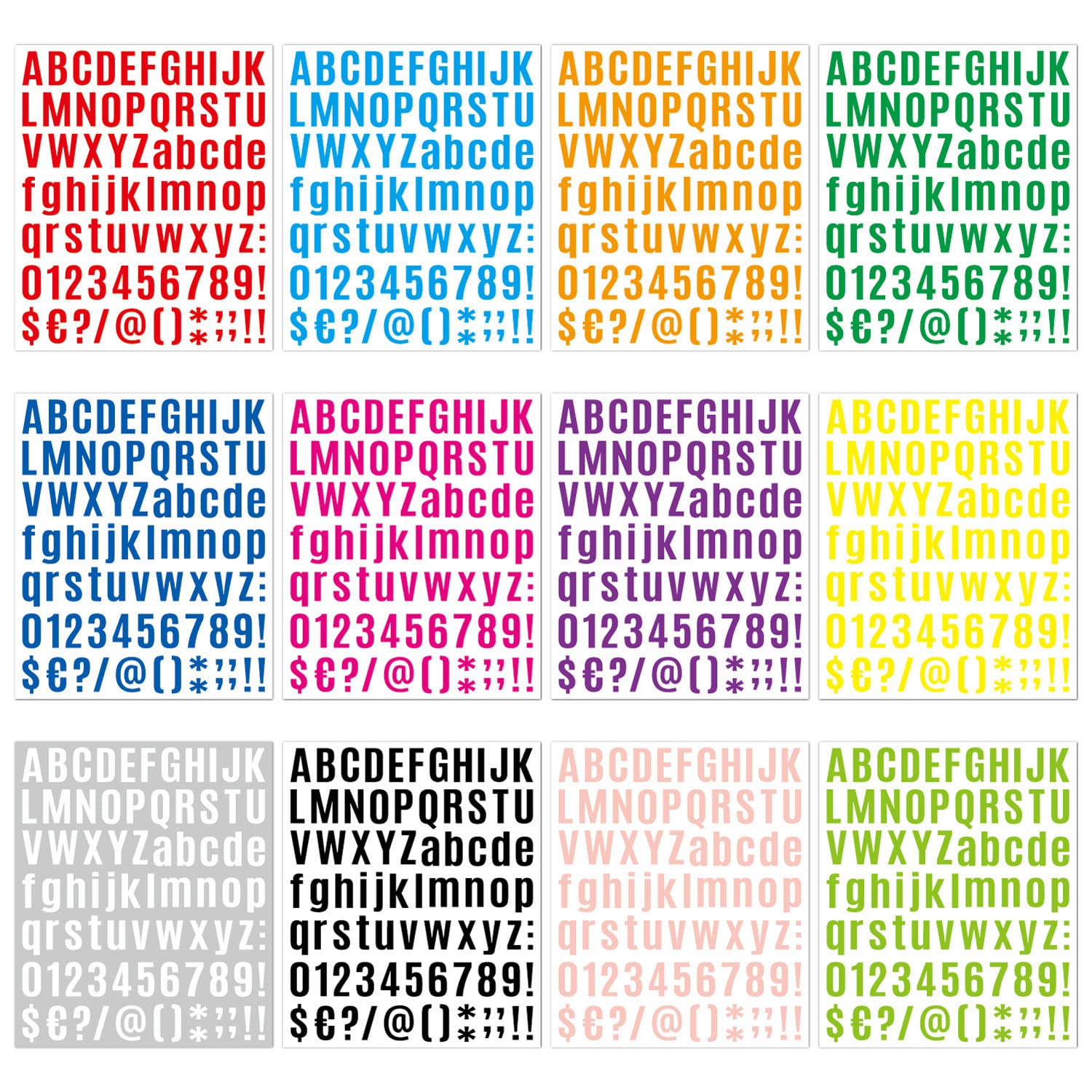 DECARETA 14 vellen letterstickers, glitter, kleurrijk, zelfklevend, cijfers, letters om te plakken, decoratieve alfabetstickers voor doe-het- zelf handwerk, wenskaarten, scrapbooking DECARETA 14 vellen letterstickers, glitter, kleurrijk, zelfklevend, cijfers, letters om te plakken, decoratieve alfabetstickers voor doe-het- zelf handwerk, wenskaarten, scrapbooking