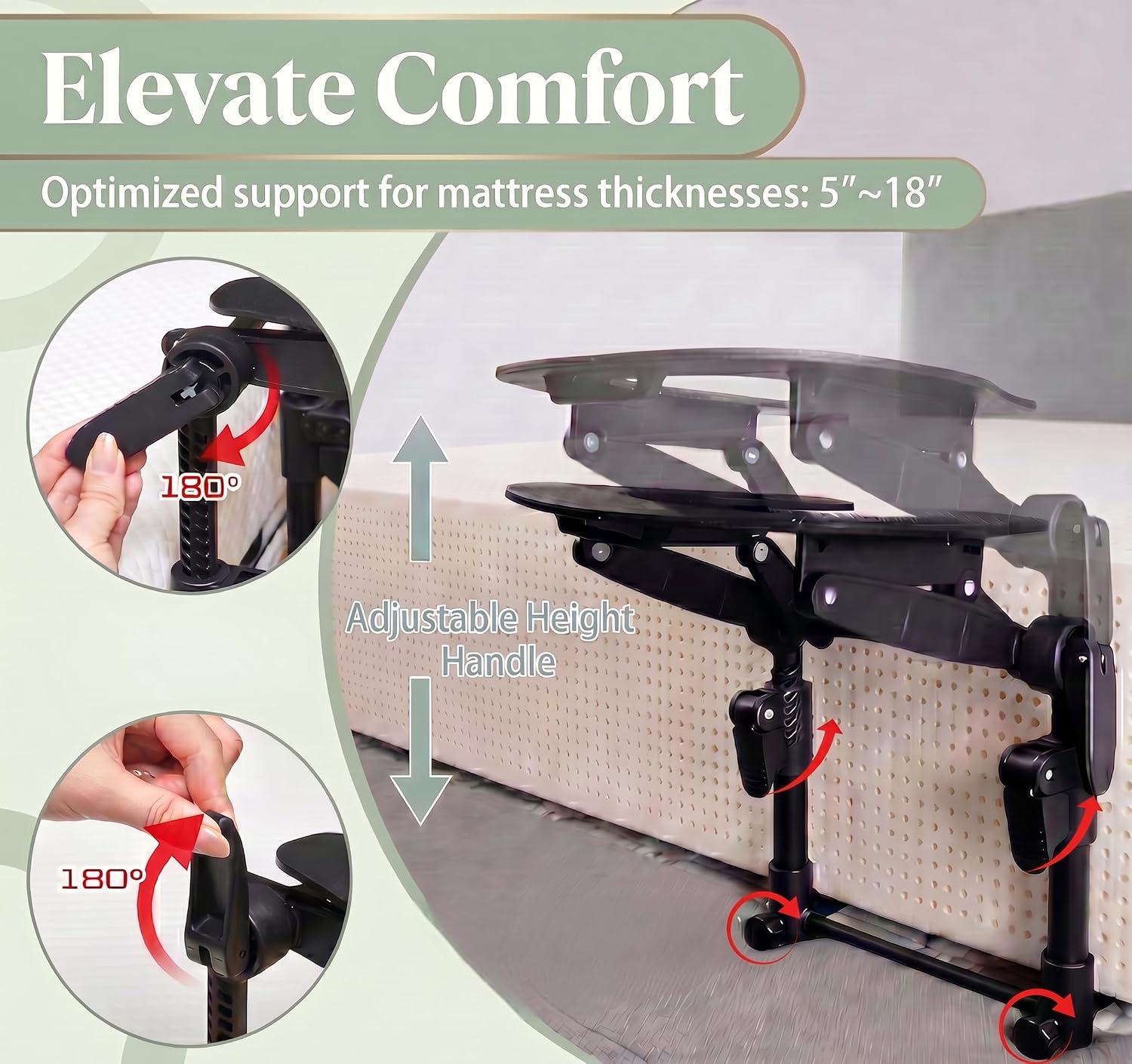Massage Headrest for Bed, Adjustable Massage Face Cradle at Home, Portable Bed Massage Head Holder, Face Down Pillow After Eye Surgery, Washable Pillowcases