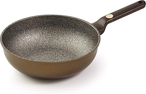 Sartén antiadherente para wok Glam de 11 pulgadas, sartén multicapa con revestimiento inoble, libre de PFOA y PFOS, sartenes para tortillas