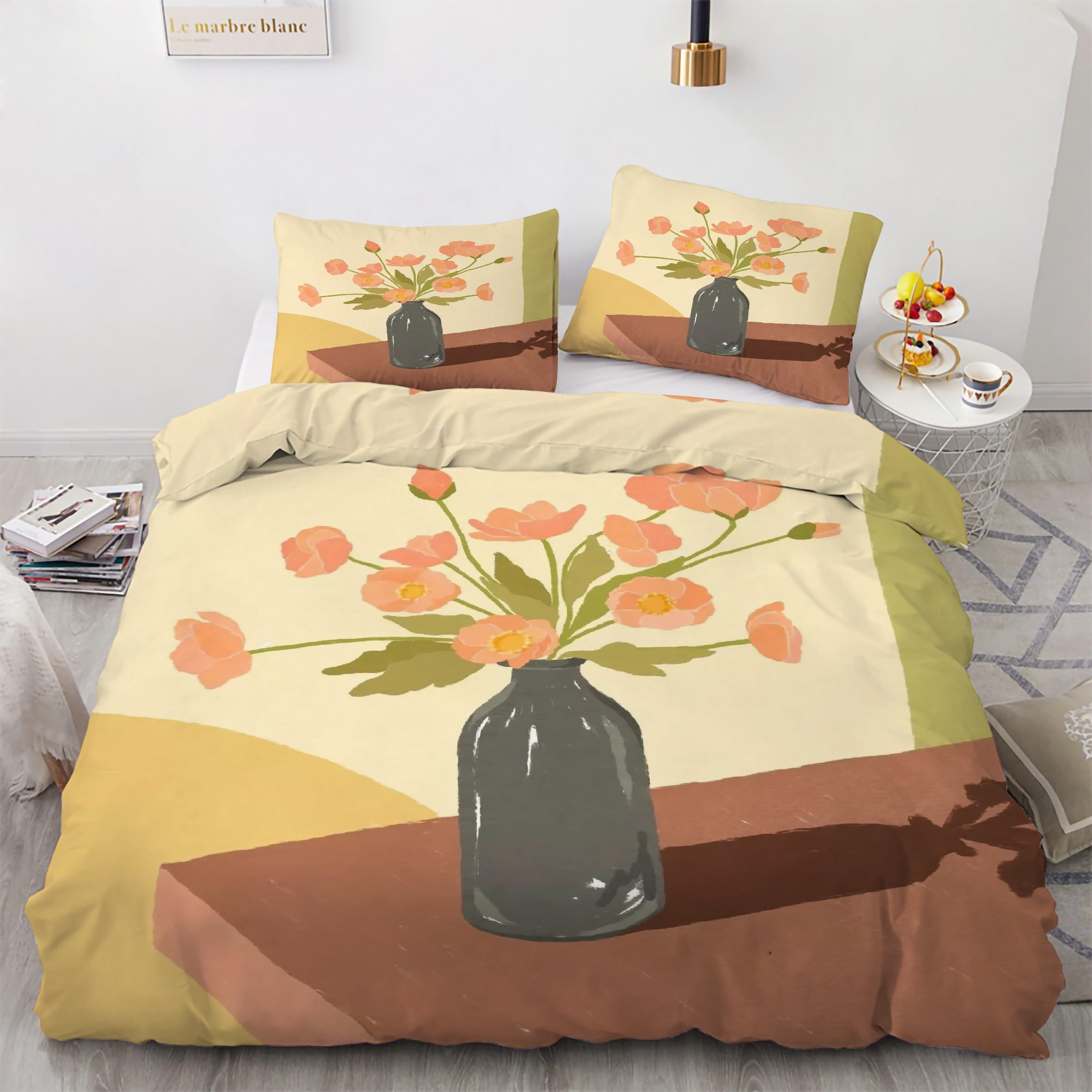 Amazon.co.jp: 掛け布団カバー 花 寝具カバーセット 美術 羽毛掛け布団