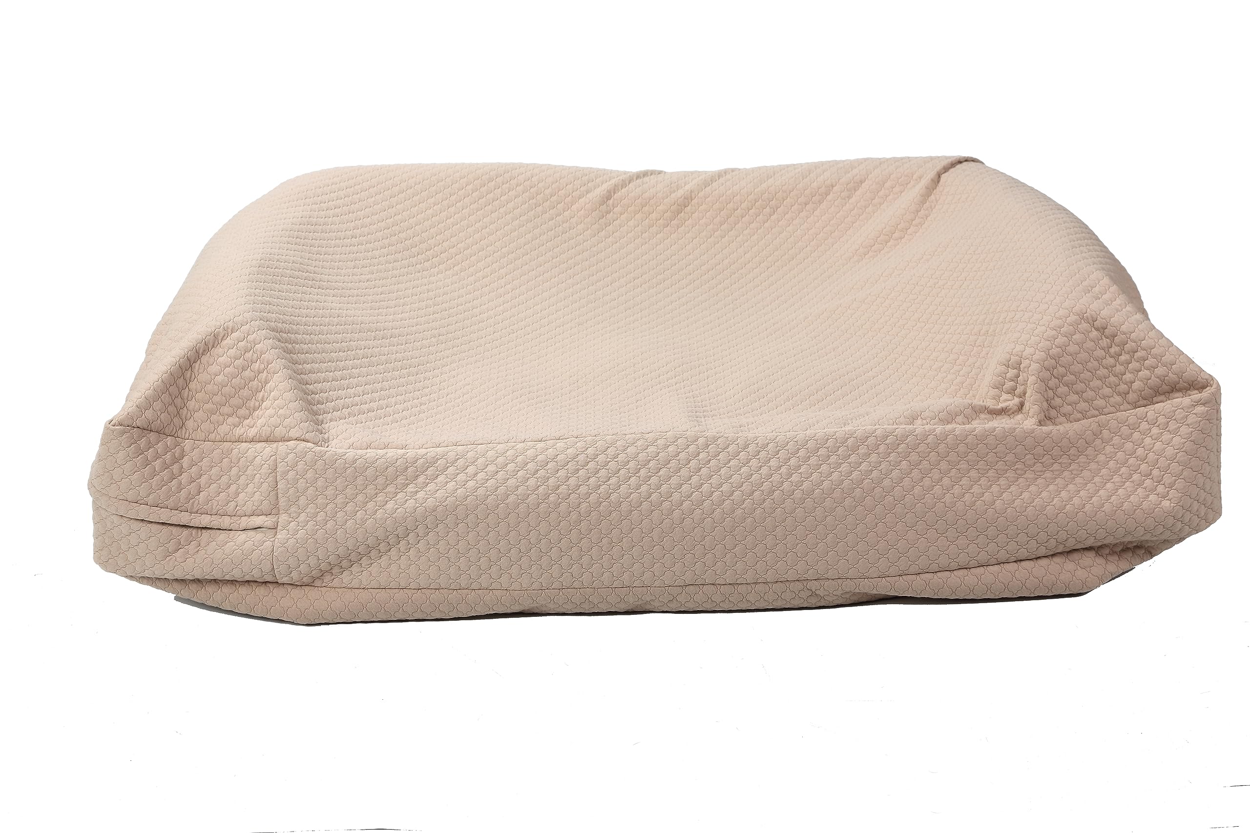 4Knines Luxury Dog Bed Cover – Waterproof Cover for Dog Bed – Heavy Duty Quilted Material – Durable, Machine Washable – USA Based Brand – Large (Tan)