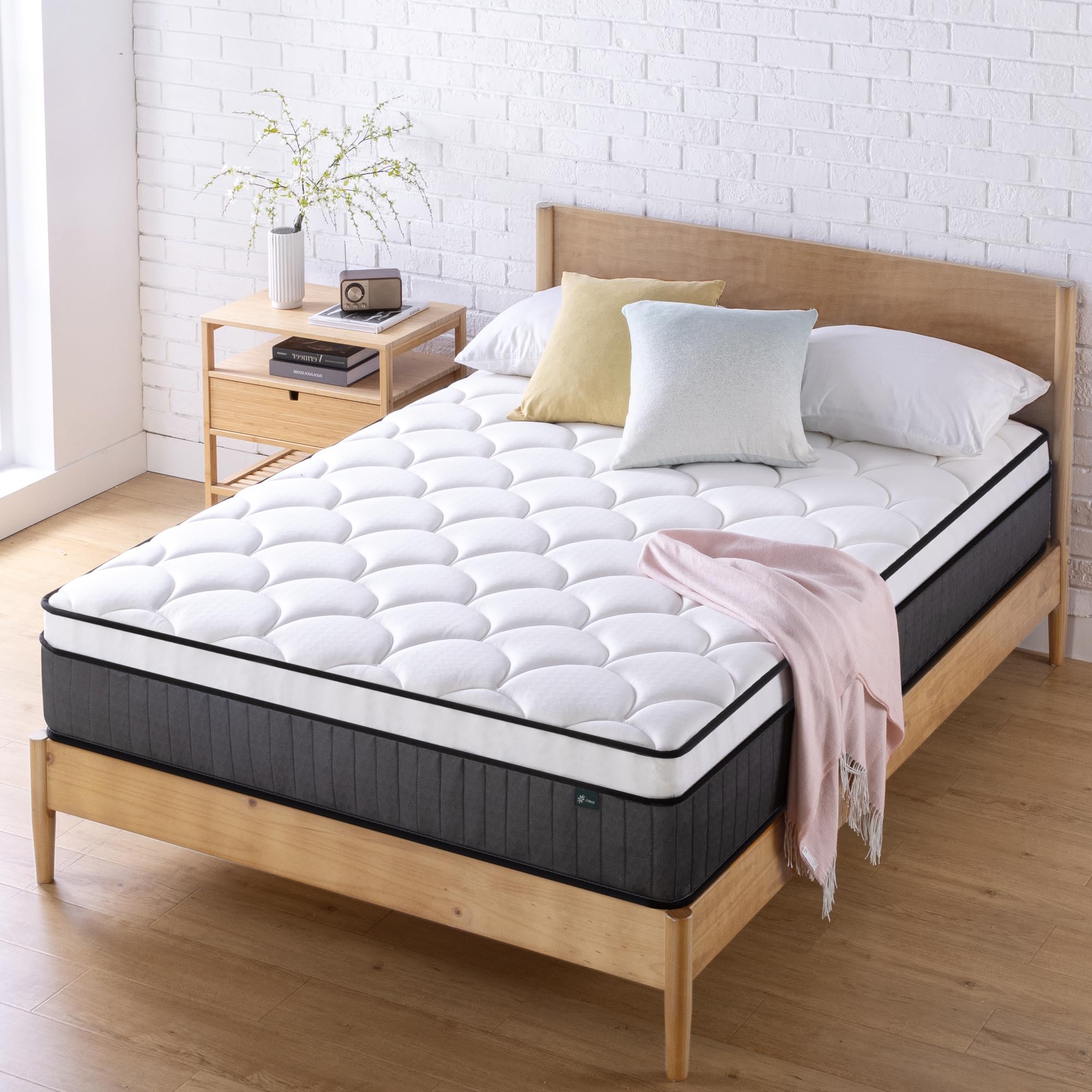 Zinus クイーン スプリングマットレス Amazon.co.jp: Zinus クイーン マットレスサポート iCoilポケット