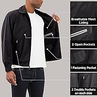 Vista 5 de London Fog Chaqueta de golf con cierre frontal para hombre Auburn (tallas regular y grande)