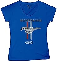 Vista 8 de Ford Mustang Classic - Camiseta con cuello en V para mujer GT Cobra Boss 302 Mach 1
