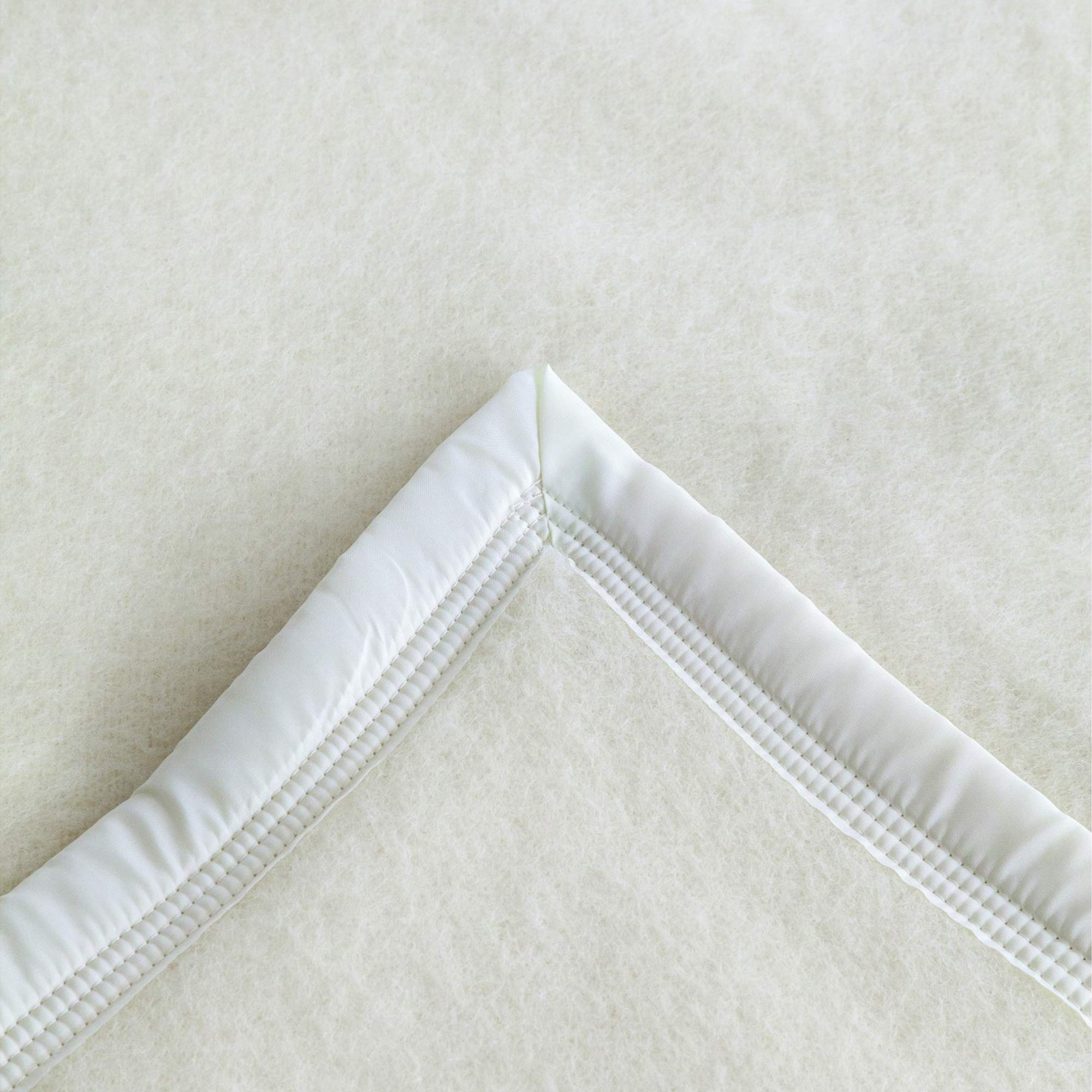 Linnea Couverture Pure Laine Vierge Woolmark 500g/m² Volta 220x240 cm Blanc Naturel