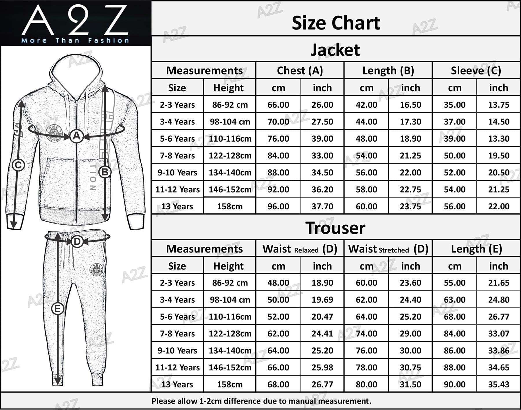 A2Z 4 Kids® Dziecięcy dres treningowy dla chłopców i dziewczynek, czarny i niebieski, designerski, projekcja, nadruk HNL, bluza z kapturem i spodnie, dres do joggingu, dla dzieci w wieku 2-13 lat, czarny & niebieski, 9-10 lat