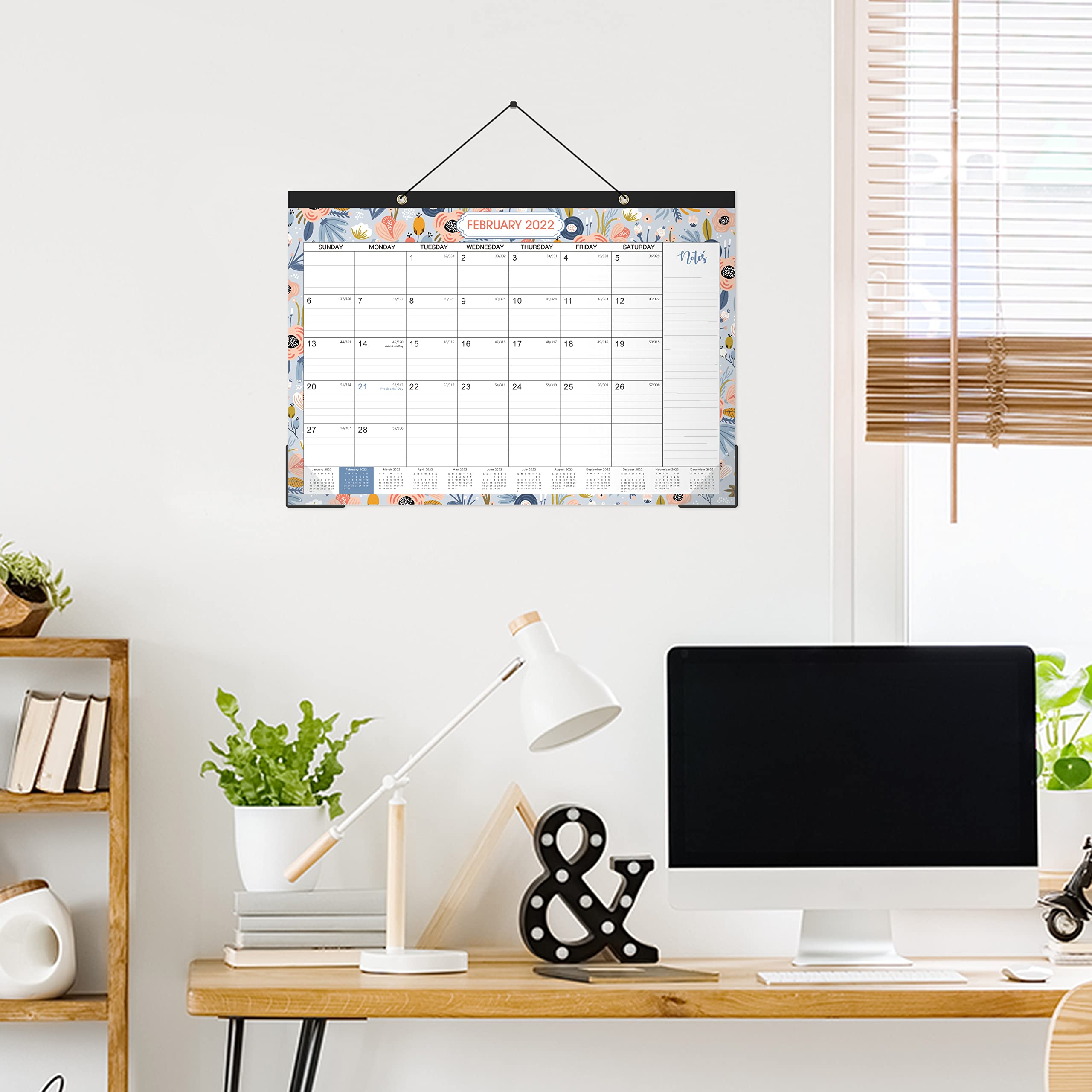Buy 2022 Desk Calendar 2022 Desk/Wall Calendar, 12 Months Desk