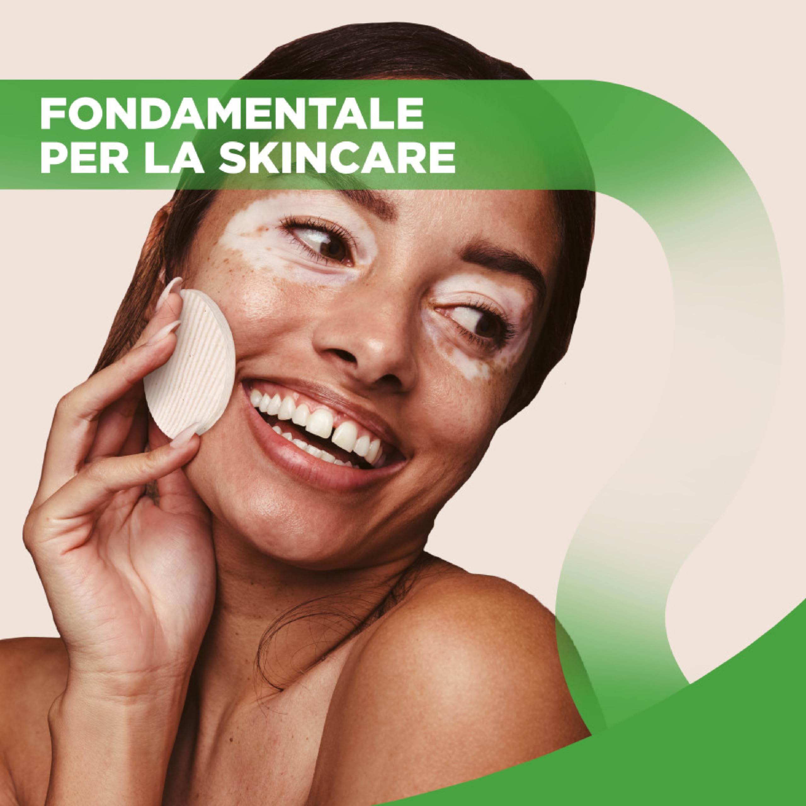 Demak'Up Cotton Bio dischetti struccanti, Confezione da 50 dischetti ovali, cotone non sbiancato
