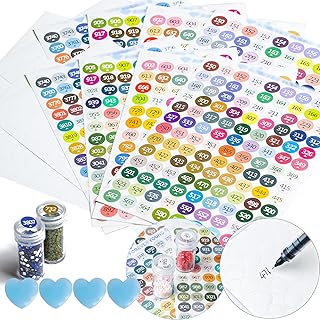Diamond Painting Labels as Diamond Painting Accessories for Diamond Painting Storage, 447 Color Number Label Stickers for Jars, Diamond Painting Label for Containers, with Blank Label and Wax(2 Set)