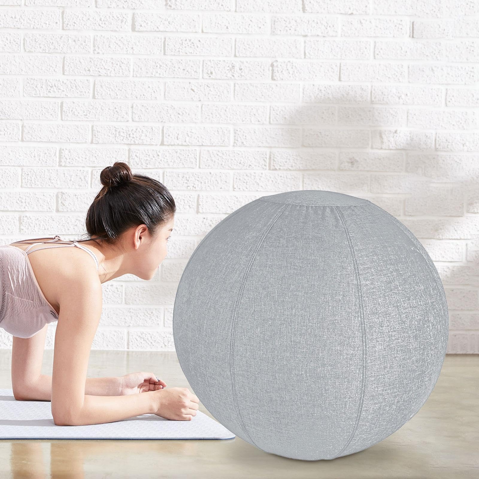 Baoblaze Copertura per Palla da, Copertura per Palla di Equilibrio con Maniglia, Leggera, Anti-Scoppio, Copertura per Palla da Esercizi, Protezione per Pa