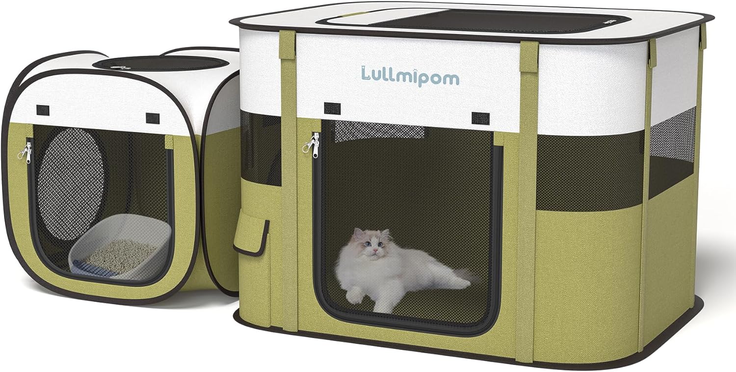 Portable 2-in-1 Pet Playpen & Tent – Waterproof & Foldable Kennel Portable 2-in-1 Pet Playpen & Tent – Waterproof & Foldable Kennel