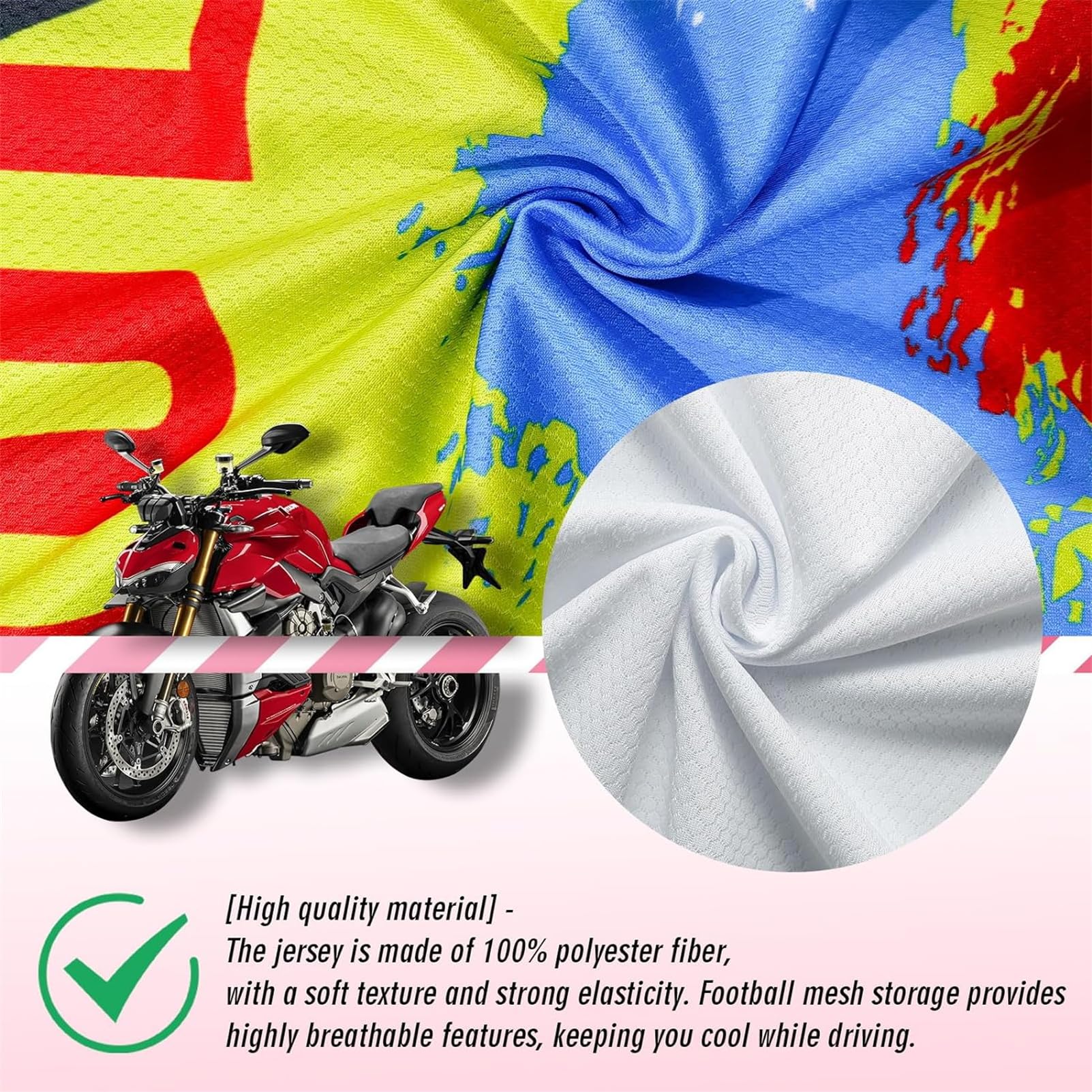 Maillot De VTT pour Femmes, T-Shirt De Sport Classique pour Femmes, Chemises De Vélo De Montagne D'été/Printemps/Automne, Chemises De Vélo De Saleté pour Femmes pour Motocross