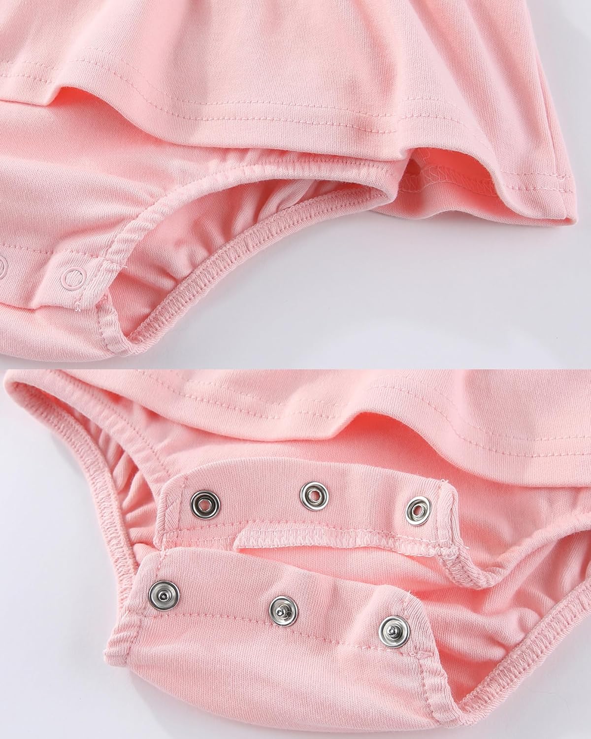 Baby Girl Clothes Summer Ruffled Sleeve Romper Dresses Infant Outfit Set - Image 6