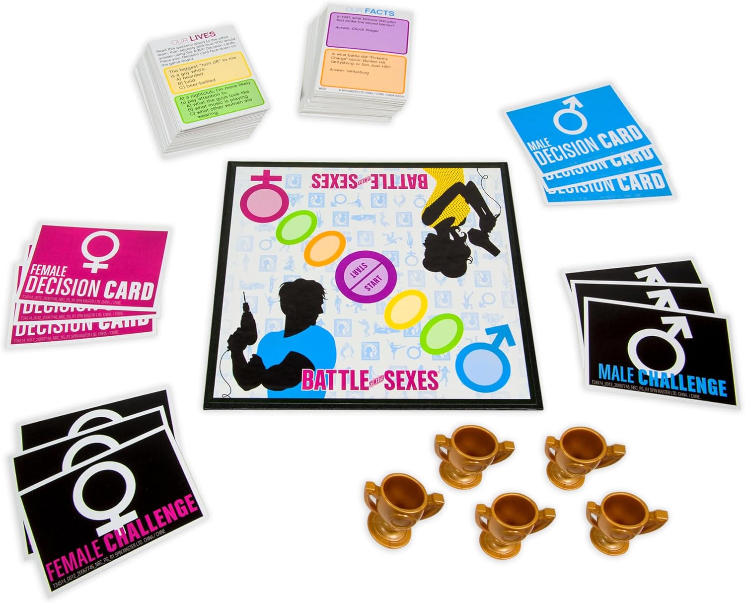 Spin Master Games - Battle of The Sexes Board Game